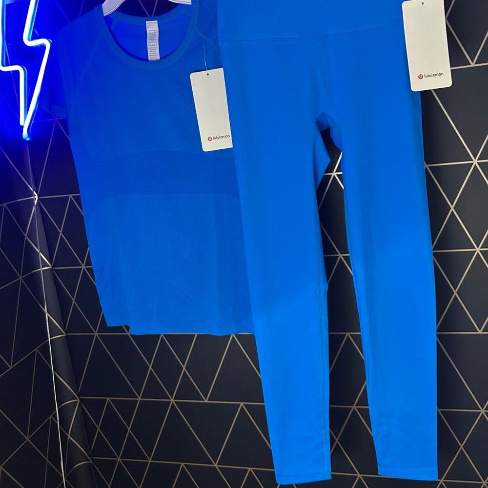 Brand new Lululemon Blue Activewear Set